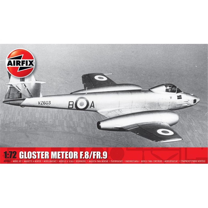 Airfix A04067 Gloster Meteor F.8/FR.9 Jet Fighter Kit 1:72 Scale