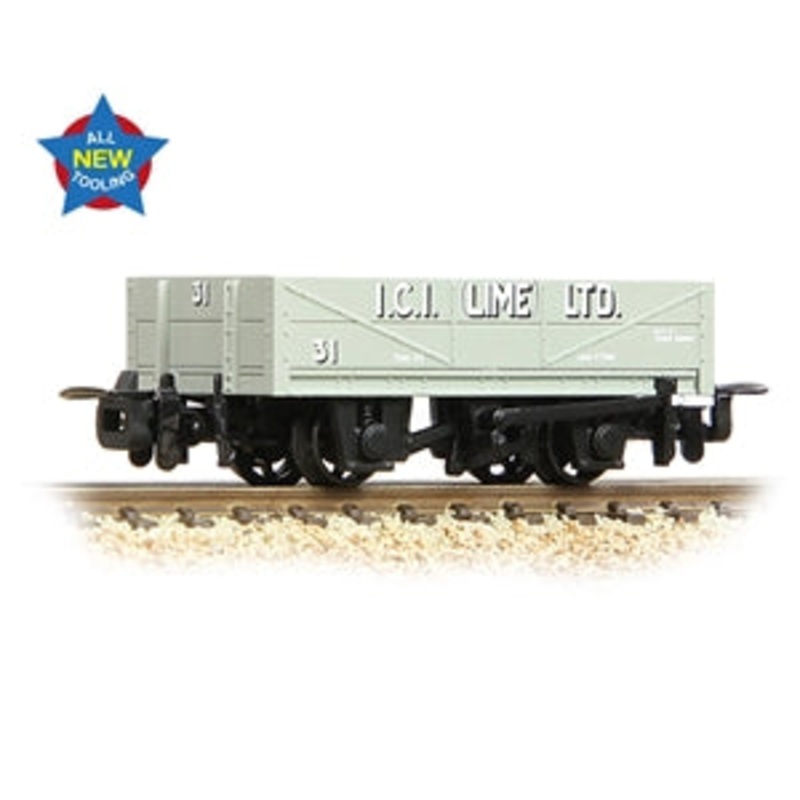 BACHMANN 393-152 RNAD Rebuilt Open Wagon ‘ICI Buxton Lime’  OO9 SCALE