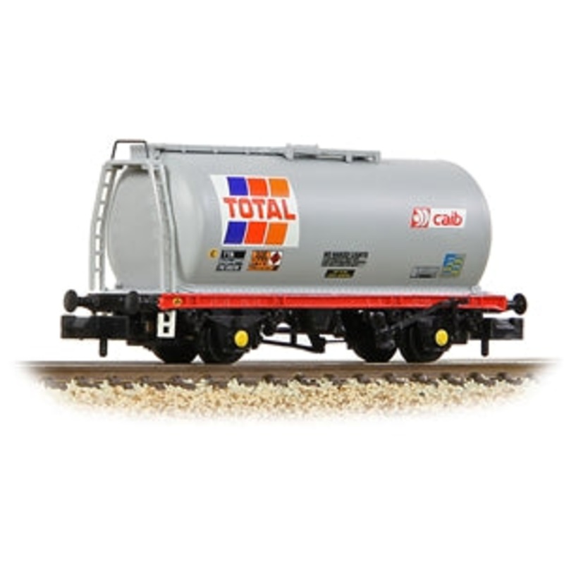 GRAHAM FARISH 373-788A BR 45T TTA Tank Wagon ‘Total’ Grey Red  N GAUGE