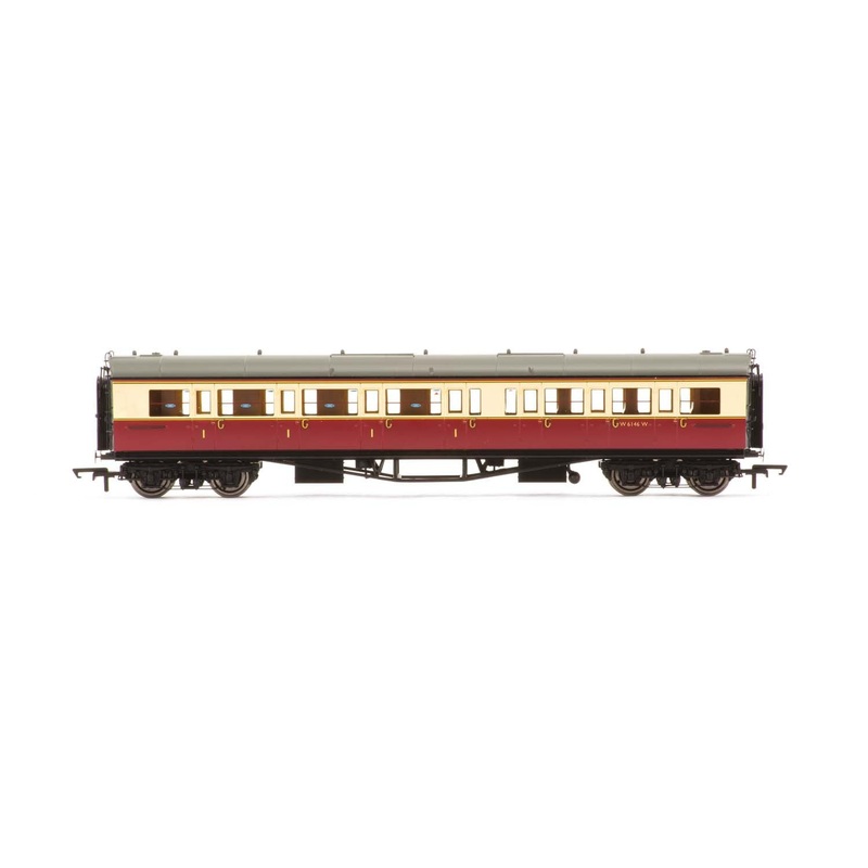 Hornby R4687A BR  Collett ‘Bow-Ended’ Corridor Composite (Left Hand)  W6146W – Era 4