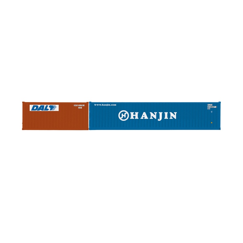 HORNBY R60128 HANJIN AND DAL 40 FT AND 20 FT  CONTAINERS