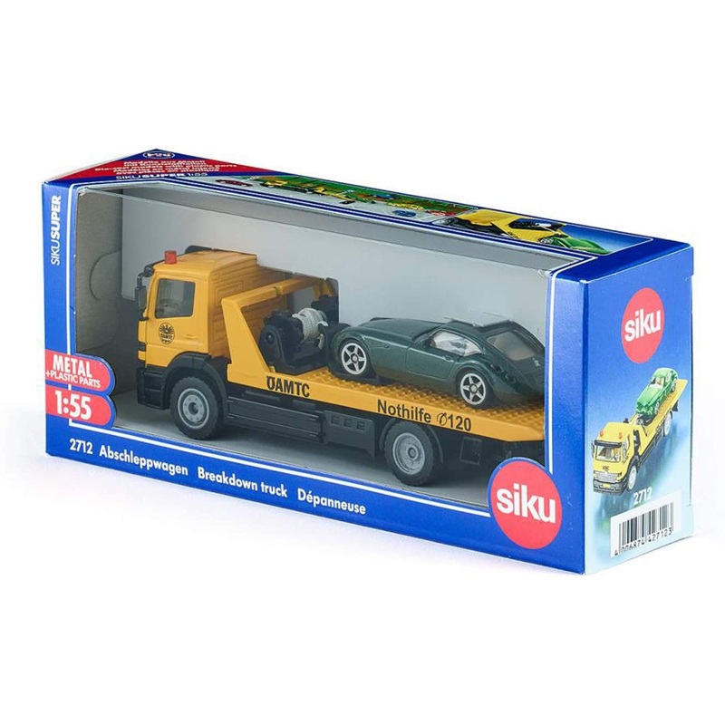 SIKU 2712 BREAKDOWN TRUCK WITH CAR 1:55 SCALE