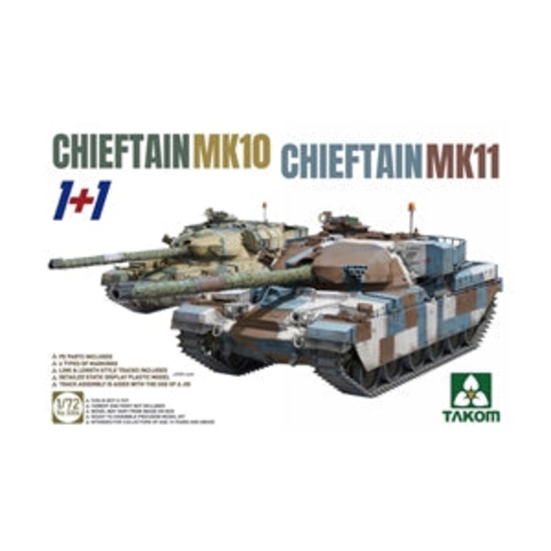 TAKOM 5006 CHIEFTAIN MK11 CHIEFTAIN MK 10 1/72 SCALE