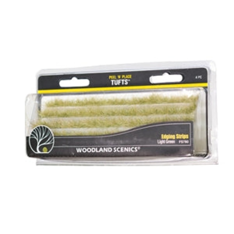 WOODLAND SCENICS FS780 LIGHT GREEN EDGING STRIPS