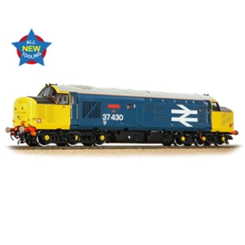 BACHMANN 35-335 CLASS 37 37/4 37430 CWMBRAN BR BLUE LARGE LOCO