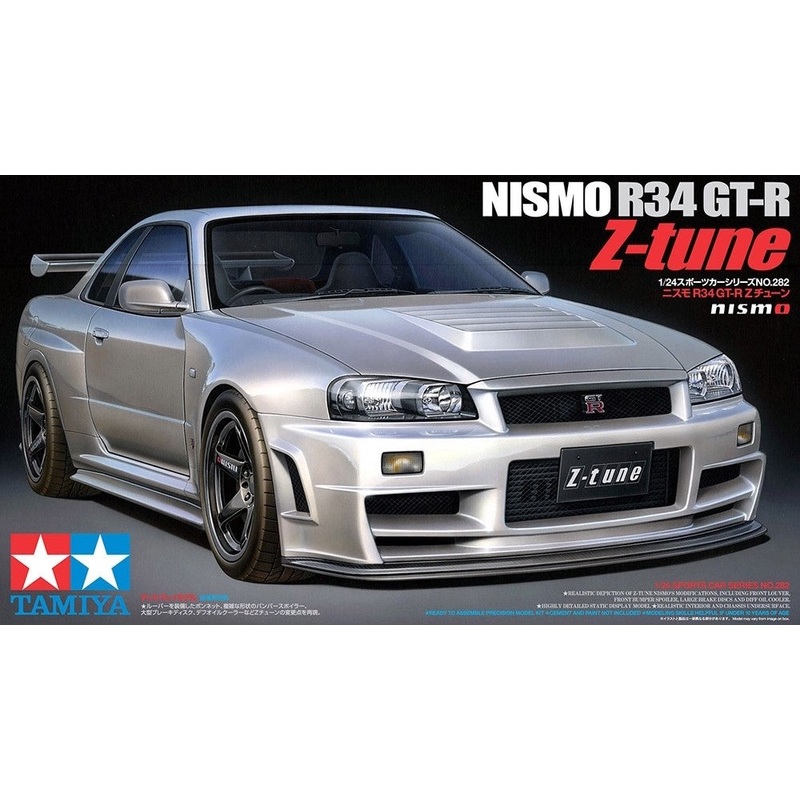 Tamiya 24282 Nissan Skyline R34 GTR Z-Tune Model Kit 1:24 Scale