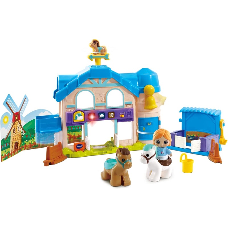 ** 20 OFF ** VTECH 530403 TOOT TOOT FRIENDS PONY AND FRIENDS STABLE