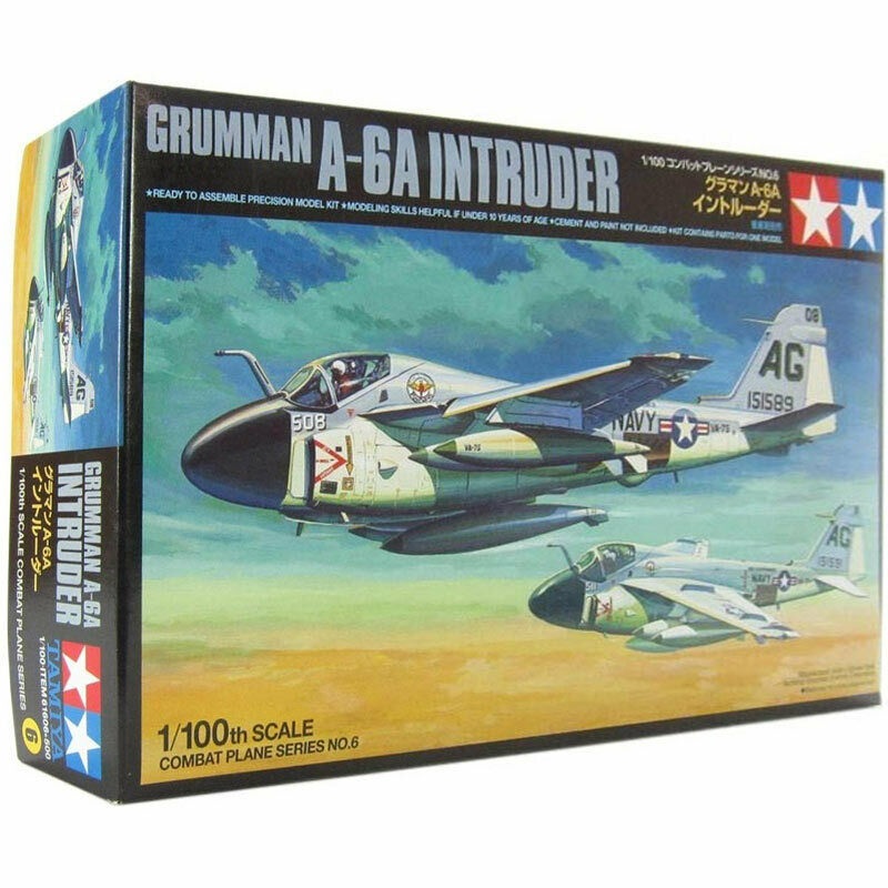 TAMIYA 61606 GRUMMAN A-6A INTRUDER AIRCRAFT KIT 1/100 SCALE