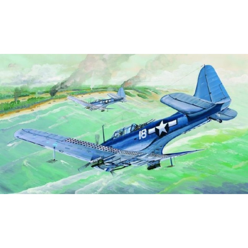 TRUMPETER 02243 US NAVY SBD-5/A-24B DAUNTLESS PLASTIC KIT 1/32 SCALE