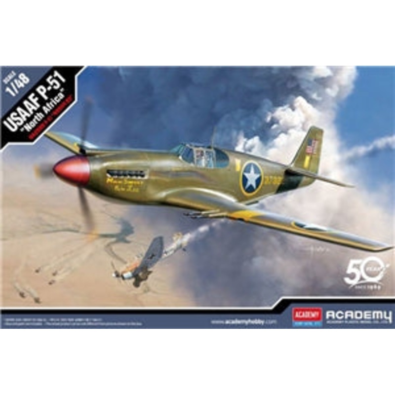 ACADEMY 12338 USAAF P-51 NORTH AFRICA  1/48 SCALE