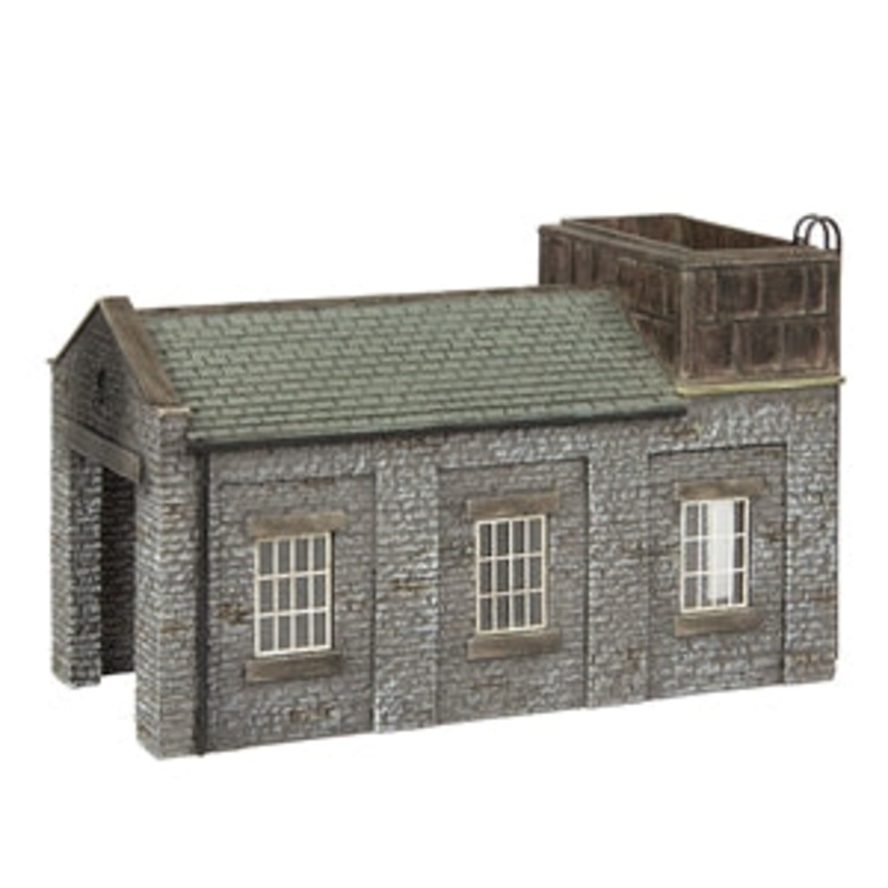 GRAHAM FARISH  SCENECRAFT 42-0002 STONE  ENGINE SHED WITH TANK