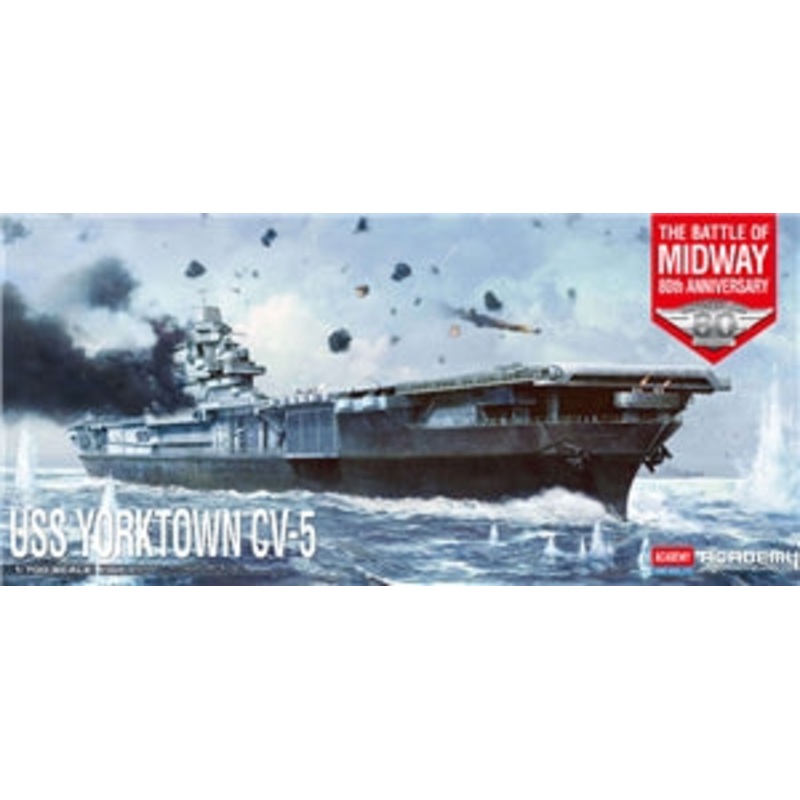 ACADEMY 14229 USS Yorktown CV-5 “Battle of Midway 1/700 SCALE