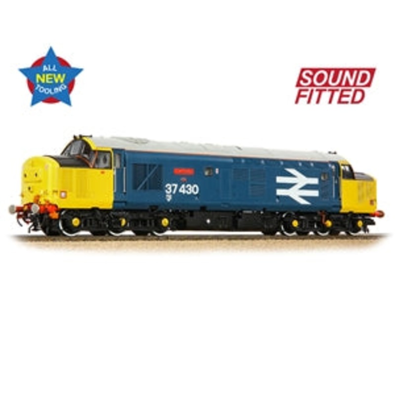 BACHMANN 35-335SF CLASS 37 37/4 37430 CWMBRAN BR BLUE LARGE LOCO SOUND FITTED