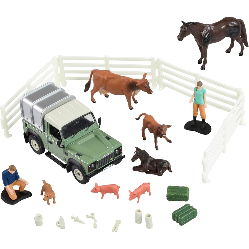 BRITAINS 43385 LAND ROVER VET PLAYSET