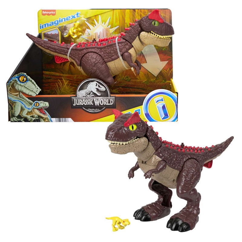** HALF PRICE ** IMAGINEXT JURASSIC WORLD HML42 SPIKE STRIKE CARNOTAURUS