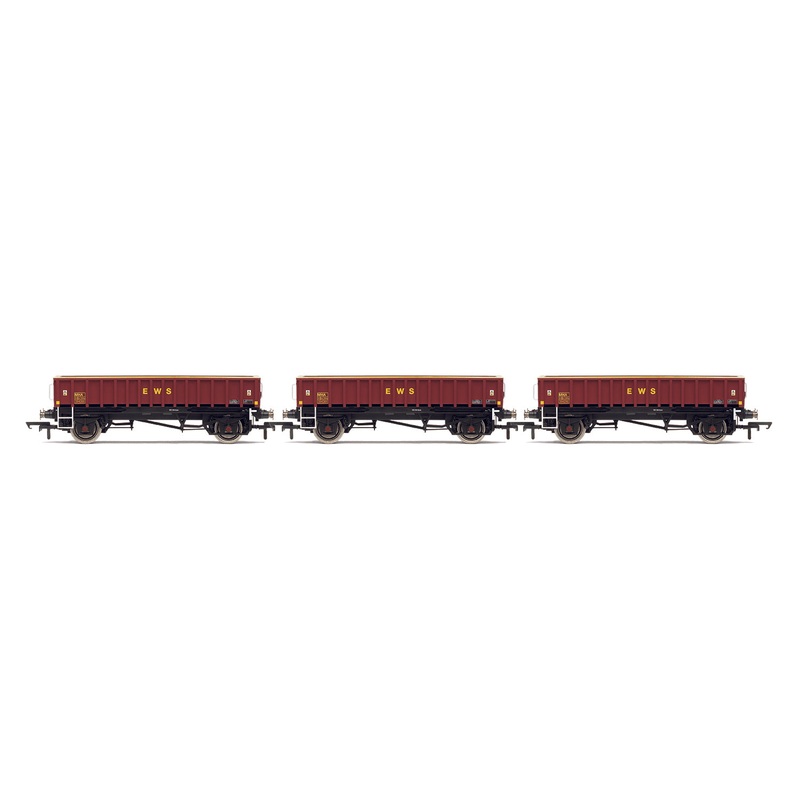 Hornby R60161 MHA Ballast Wagon, Three Pack, EWS – Era 9