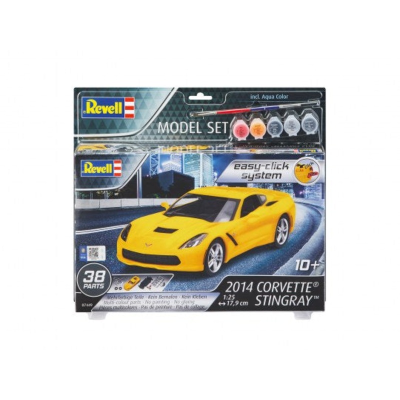 Revell 67449 Model Set – 2014 Corvette Stingray (easy-click)