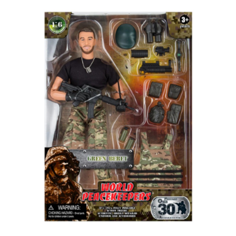 WORLD PEACEKEEPERS 90205 GREEN BERET ACTION FIGURE