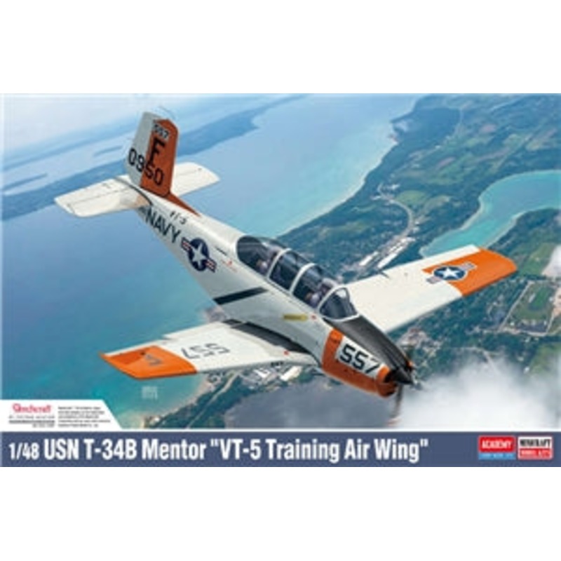 ACADEMY 12361  USN T-34B Mentor “VT-5 Training Air Wing”  1/48 SCALE