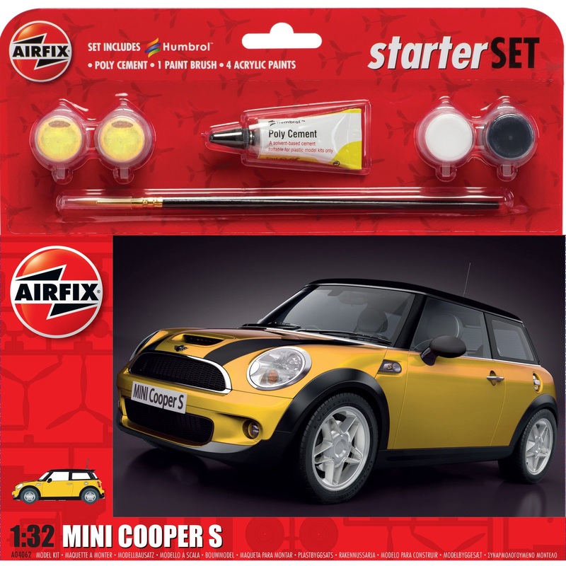 AIRFIX A55310 MINI COOPER S 1/32ND SCALE STARTER KIT