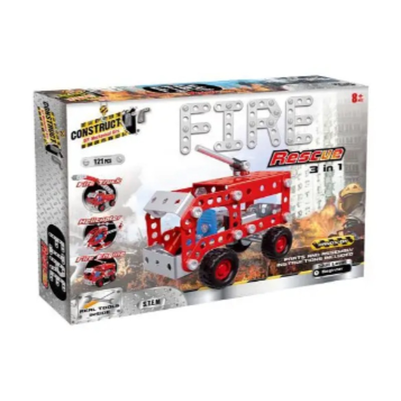 ** SALE ** CONSTRUCT IT 10373 FIRE RESCUE 3 IN 1 MULTI KIT