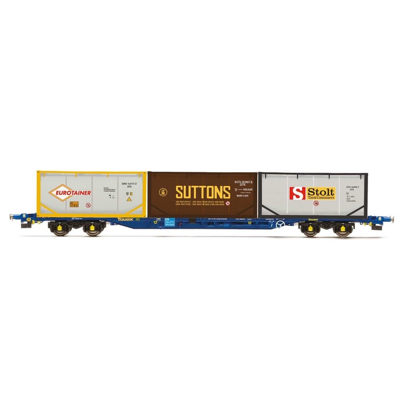 Hornby R60046 Wagons Touax  KFA Container Wagon  with 3 x 20 Tanktainers – Era 11