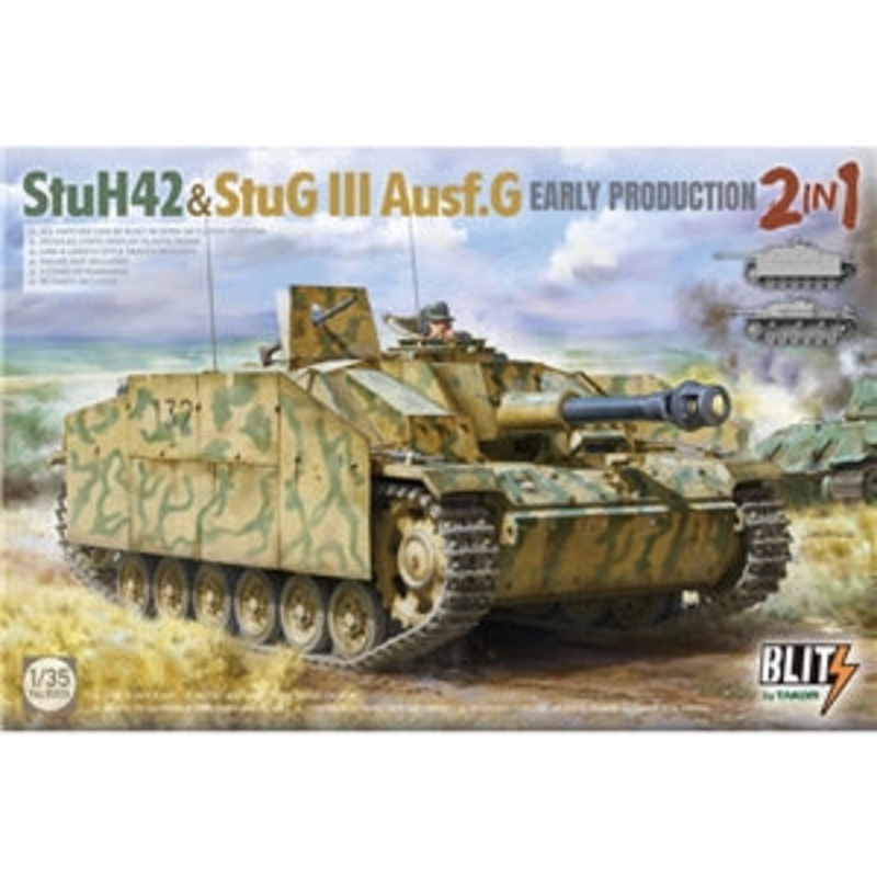 TAKOM 8009 StuH 42 & StuG III Ausf G Early Production 2 in 1  1/35 SCALE