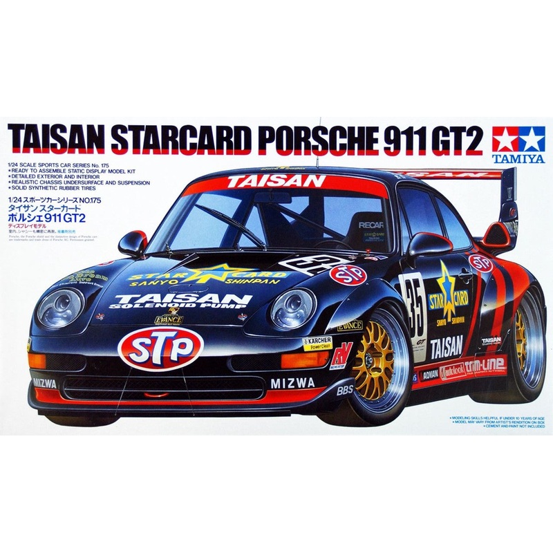 TAMIYA 24175 PORSCHE 911 TAISAN STARCARD GT2 1/24 SCALE