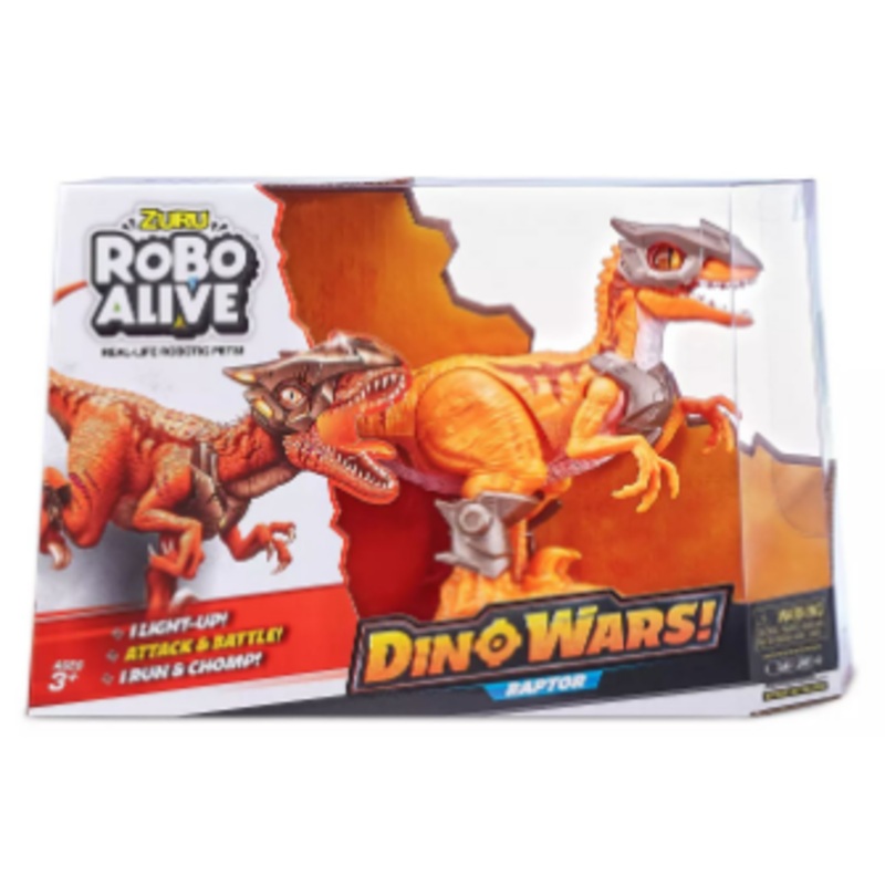 ZURU ROBO ALIVE 7133 ROBOTIC DINO RAPTOR LIGHT UP WALKING