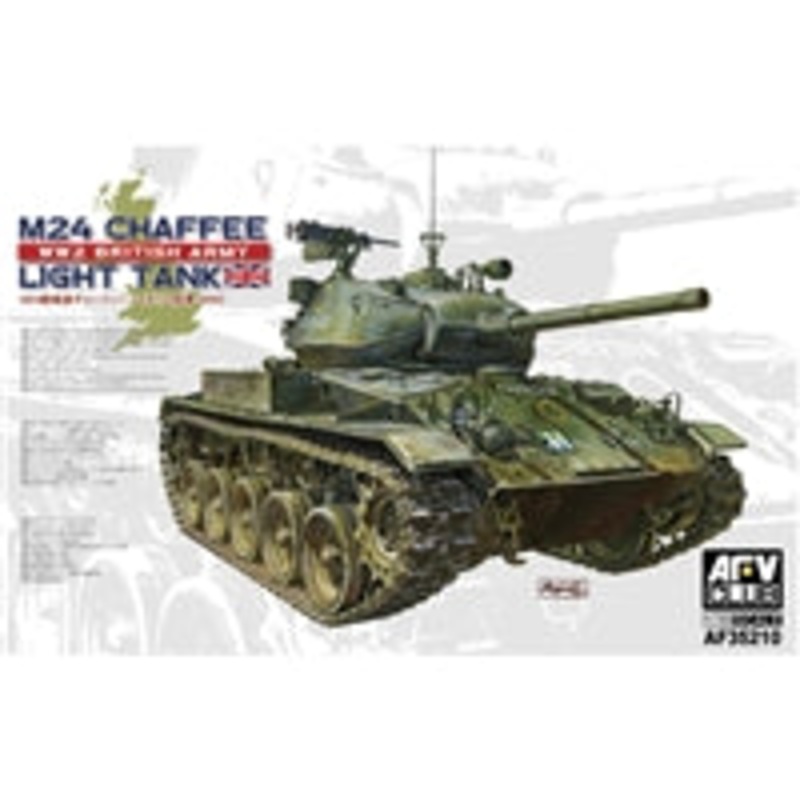 AFV CLUB AF35210 M24 CHAFFEE WW2 BRITISH ARMY LIGHT TANK 1/35 SCALE