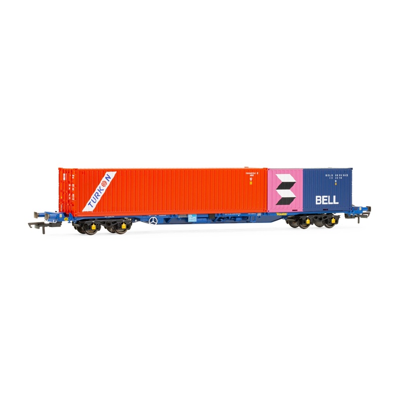 HORNBY R60224 Touax, KFA Container Wagon with 2 Containers – Era 11