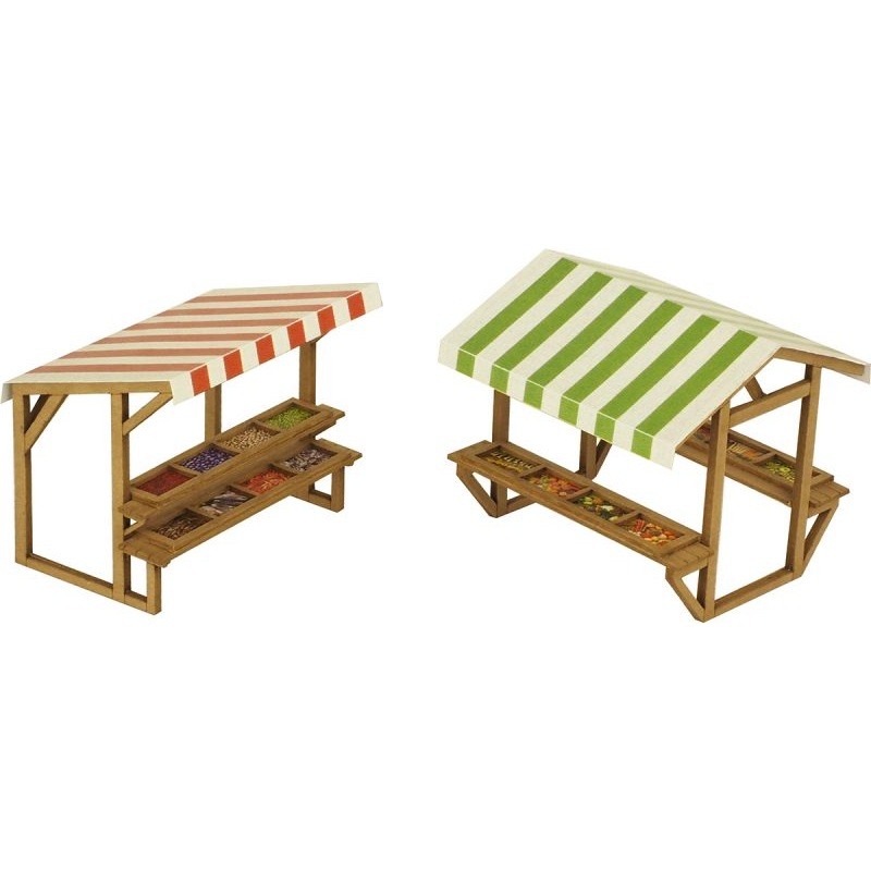 METCALFE PO530 00/H0 SCALE MARKET STALLS