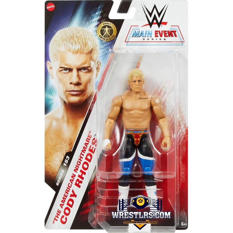 WWE JCV37 CODY RHODES WRESTLERS ACTION FIGURE