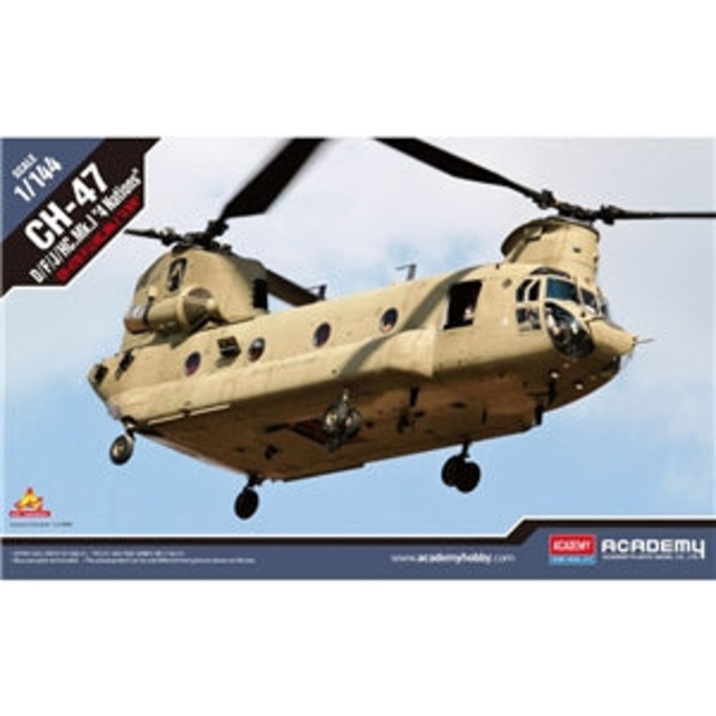 ACADEMY 12624 CH-47 D/F/J/HC Mk 1 Chinook “4 Nations”  1/144 SCALE
