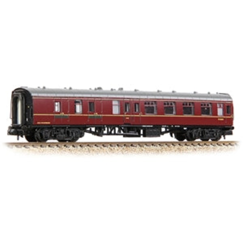 GRAHAM FARISH 374-187D BR Mk1 BSK Brake Second Corridor BR Maroon  N GAUGE