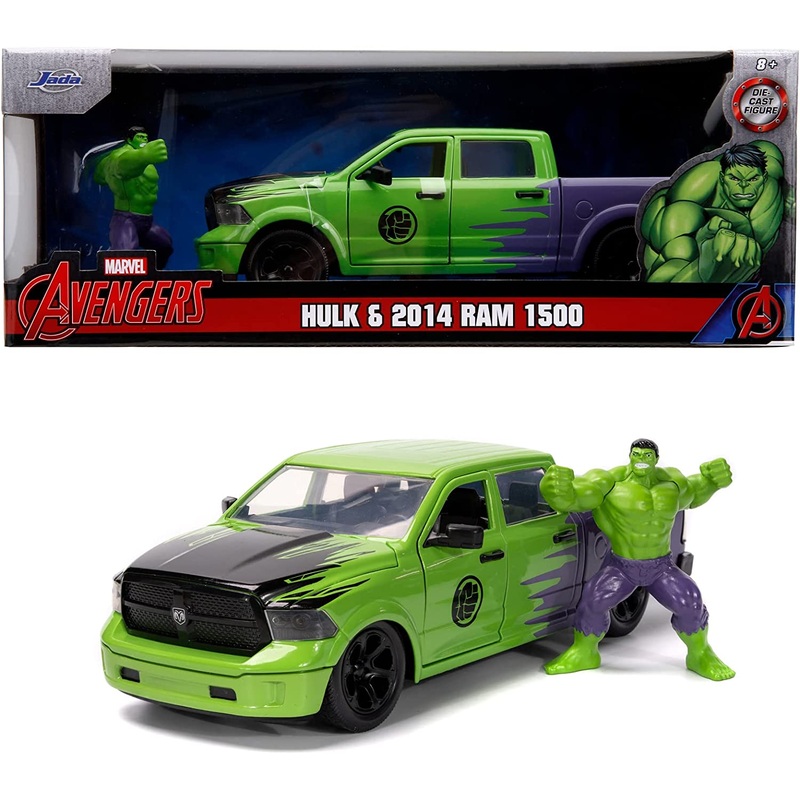 JADA MARVEL AVENGERS 5029 HULK & 2014 RAM 1500 1:24 SCALE