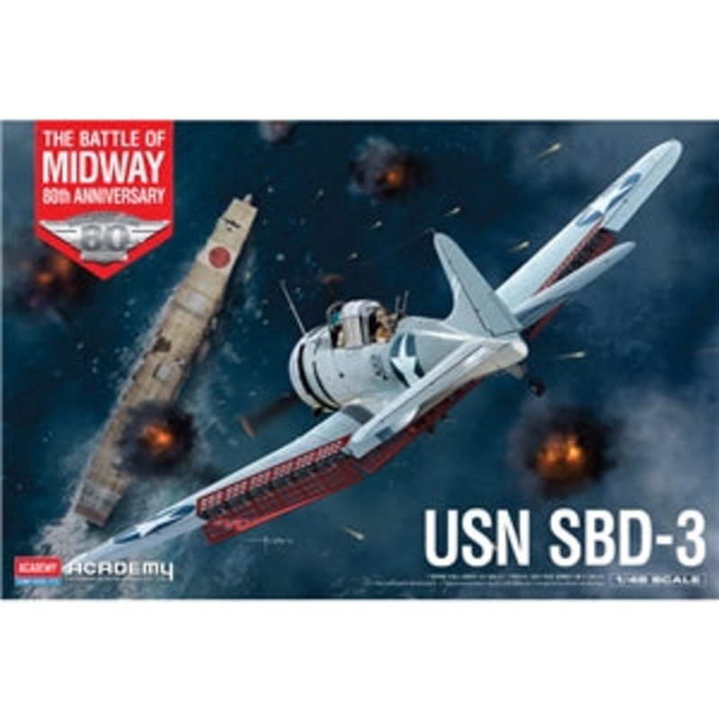 ACADEMY  12345 USN SBD-3  1/48 SCALE