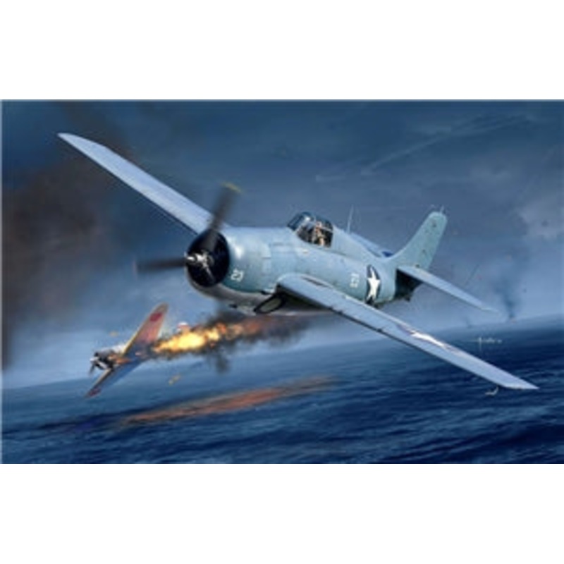 ACADEMY 12355 US Navy F4F-4 Wildcat Battle of Midway Fighter Aircraft 1/48 SCALE