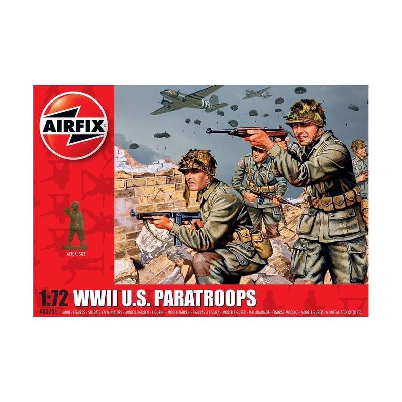 Airfix A00751 WWII US Paratroops  1:76 Scale