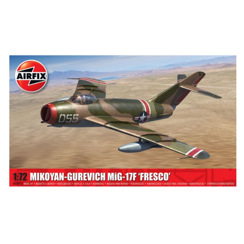 AIRFIX A03091A MIKOYAN-GUREVICH MIG-17F ‘FRESCO’ 1:72 SCALE