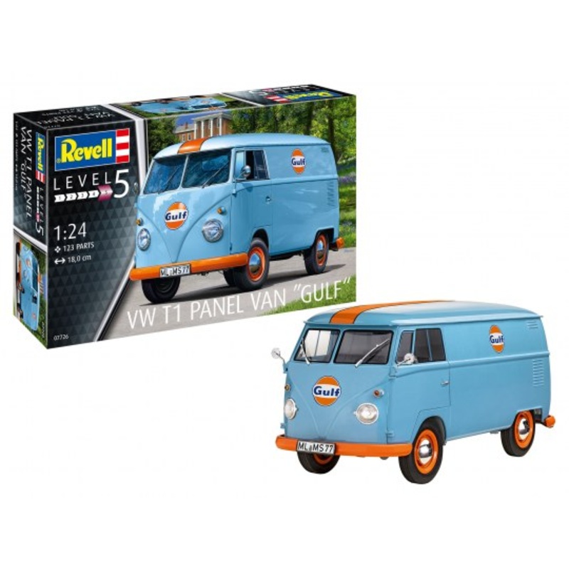 REVELL 07726 VW T1 PANEL VAN GULF 1:24 SCALE