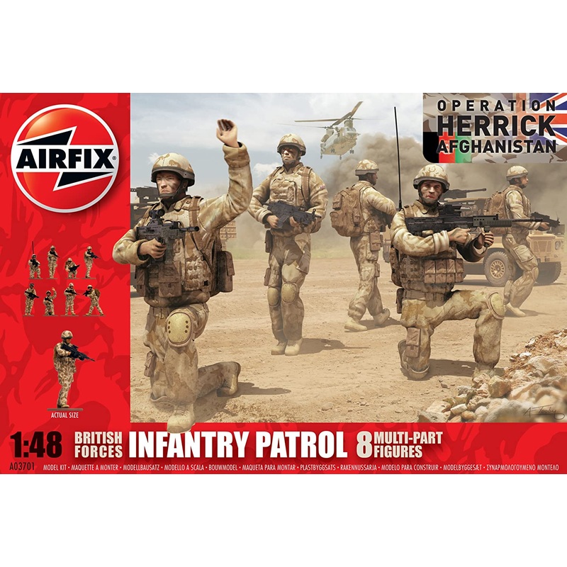 AIRFIX A03701 BRITISH FORCES INFANTRY PATROL 1/48 SCALE
