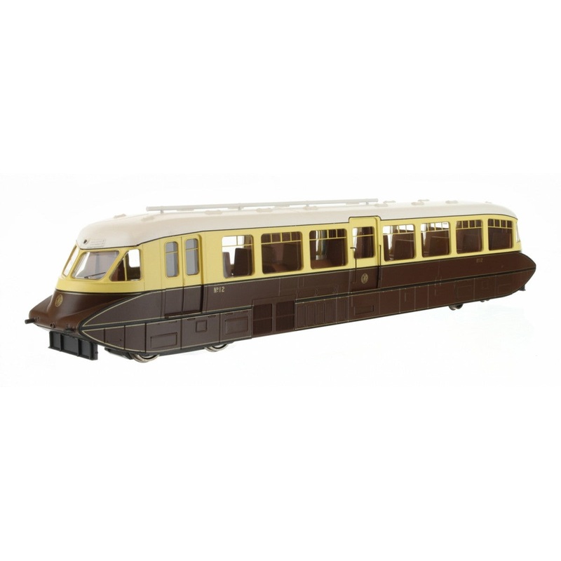 DAPOL  LOCOMOTIVE 4D-011-005 STREAMLINED RAILCAR 12 LINED CHOC & CREAM GWR