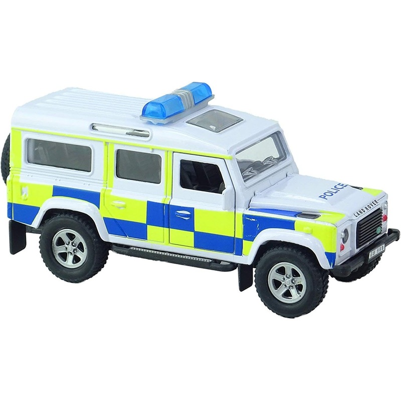 KIDS GLOBE DIE CAST POLICE LANDROVER LIGHTS & SOUND