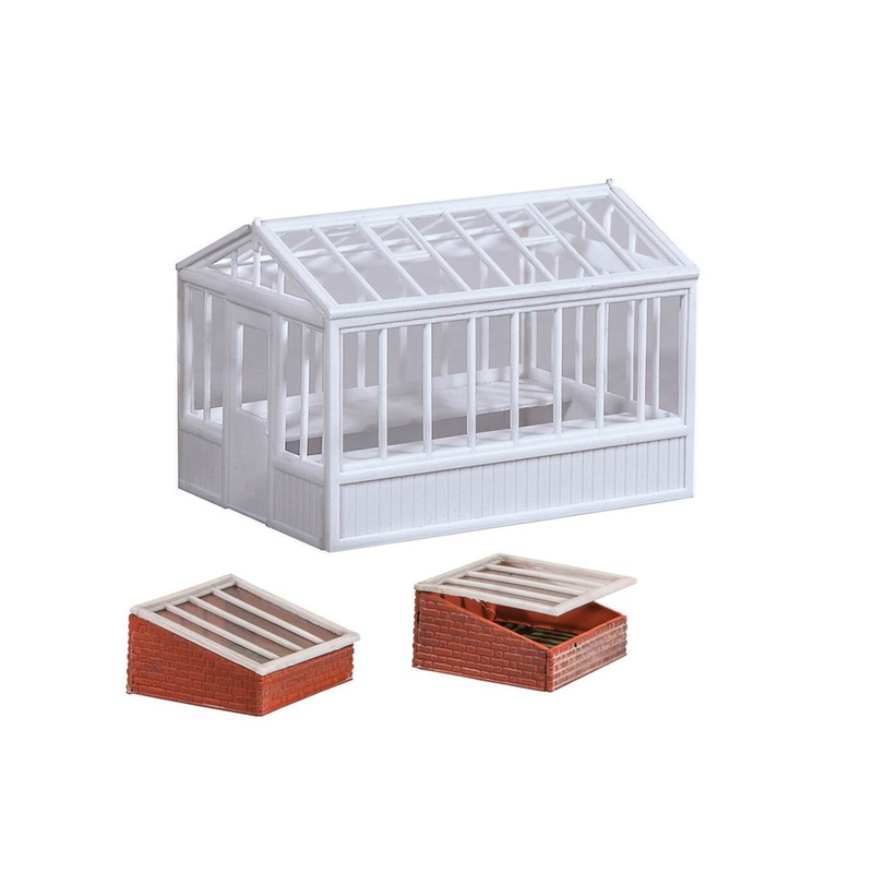 PECO WILLS KITS SS20 GREENHOUSE AND COLD FRAME 00 GAUGE