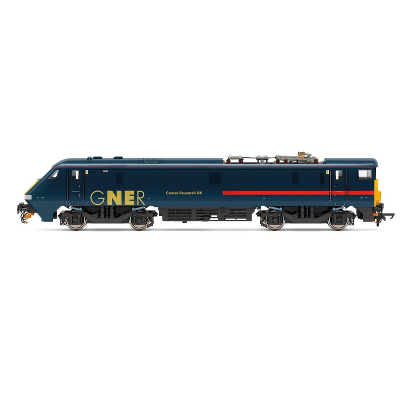 Hornby R3893 GNER  Class 91  Bo-Bo  91117  Cancer Research UK  – Era 10