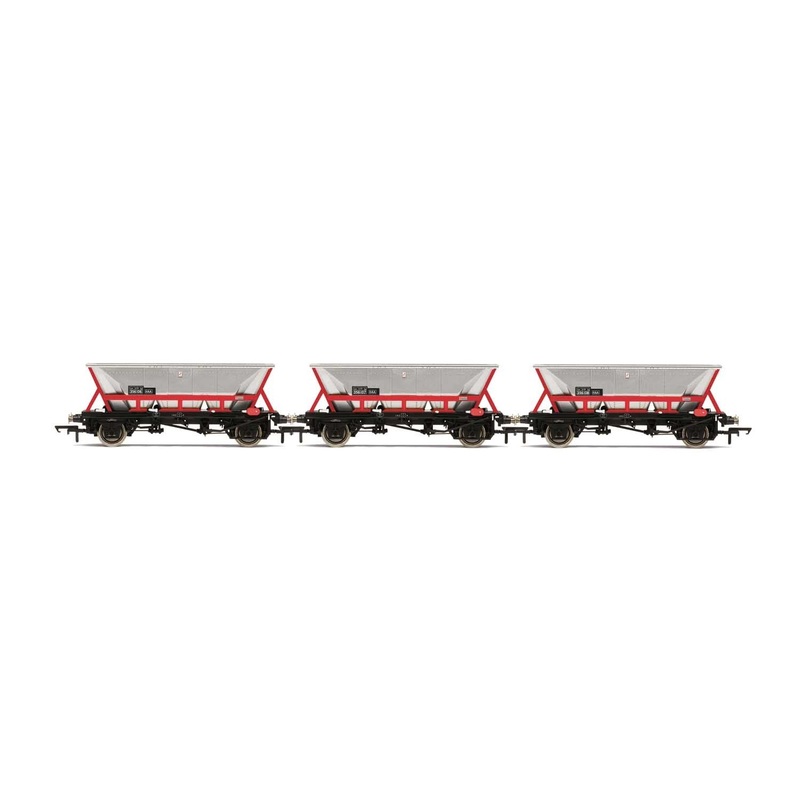 Hornby R60063 Wagons HAA Hopper Wagons  Three Pack  BR Railfreight – Era 8