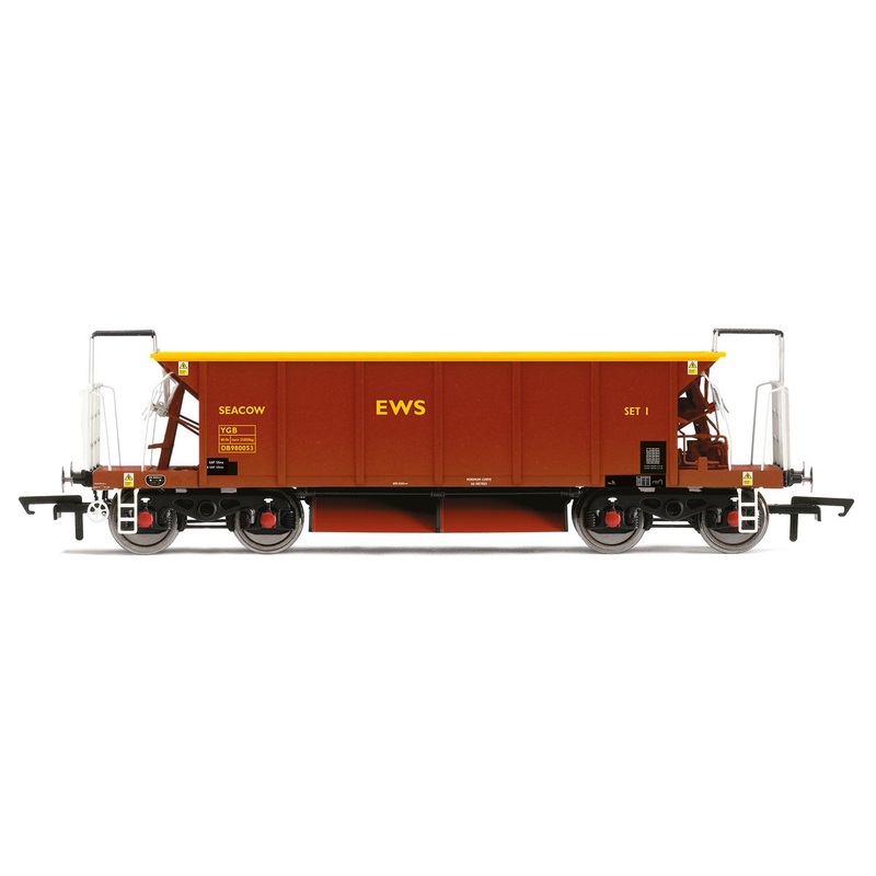 Hornby R6846 YGB ‘Seacow’ Bogie Ballast Hopper Wagon  EWS DB980053 – Era 9
