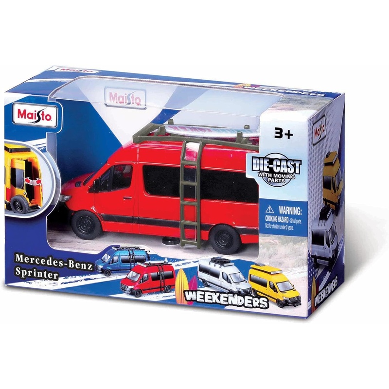 MAISTO 21236 MERCEDES-BENZ SPRINTER WEEKENDERS (ASSORTED DESIGNS)