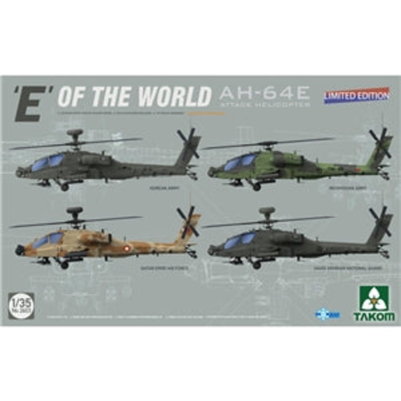 TAKOM 2603 E of the World AH-64E Attack Helicopter  1/35 SCALE